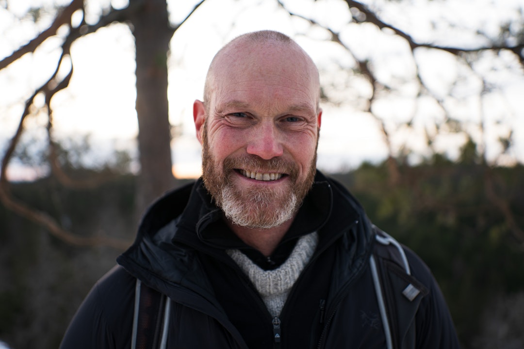 I MARKA: Inge Meløy er på tur i marka omtrent daglig. Foto: Sigurd Grimsby inge meløy
