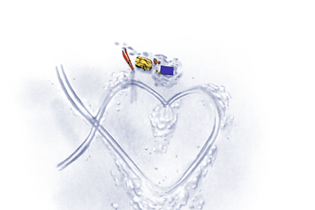 SKI: En form for lykke. Illustrasjon: Didrik Andresen SKI: En form for lykke. Illustrasjon: Didrik Andresen