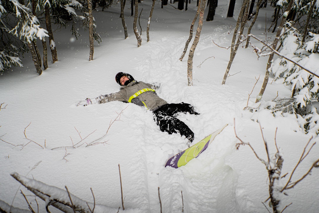 AGNETE: Nysnøen sørget for mykere fall og færre konsekvenser. Foto: Sigurd Ekeli Grimsby AGNETE: Nysnøen sørget for mykere fall og færre konsekvenser. Foto: Sigurd Ekeli Grimsby