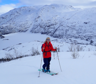 Fri Flyt-sjef Anne Julie Saue på High Camp Vatnahalsen. Foto: Lisa Kvålshaugen Bjærum Fri Flyt-sjef Anne Julie Saue på High Camp Vatnahalsen. Foto: Lisa Kvålshaugen Bjærum