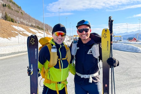 BESTEVENNER: Bjarte Skille og Marius Martenson, her foran en lang tur i Tromsø-området i 2024. Foto: Privat BESTEVENNER: Bjarte Skille og Marius Martenson, her foran en lang tur i Tromsø-området i 2024. Foto: Privat