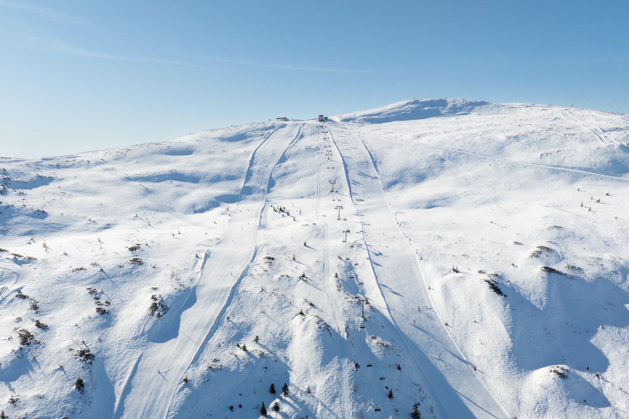 Foto: Ola Matsson / SkiStar Trysil Trysil skisenter sett fra drone