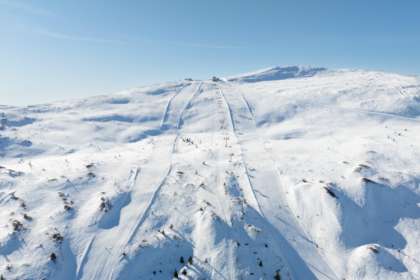 ALPINBRANSJEN: Norge har omkring 200 alpinanlegg. Flere av dem er hjørnesteiner i norsk reiseliv og viktige arbeidsplasser i sine distrikter. Som her i Trysil. Foto: Ola Matsson trysil alpinanlegg