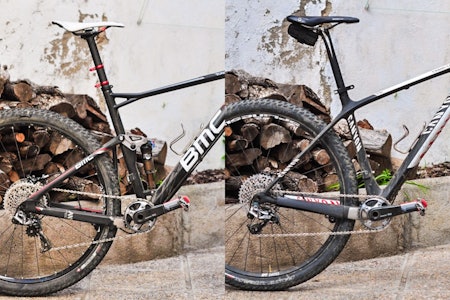 DUELLEN: Er fulldemper eller hardtail raskest til terrengsykling? Etter å ha testet og målt, lurer vi litt mindre. Foto: Øyvind Aas. DUELLEN: Er fulldemper eller hardtail raskest til terrengsykling? Etter å ha testet og målt, lurer vi litt mindre. Foto: Øyvind Aas.