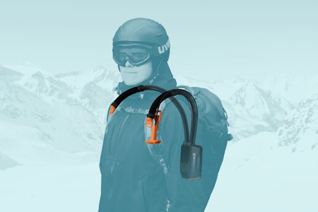 Dette systemet fra Safeback skal holde skredtatte i live lenger. Foto: Safeback Et illustrasjonsbilde av SBX-systemet til Safeback