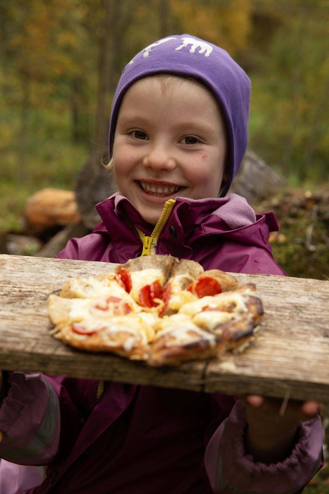 TUR-PIZZA: Vel bekomme! Foto: Falkebikk barnevennlig turpizza
