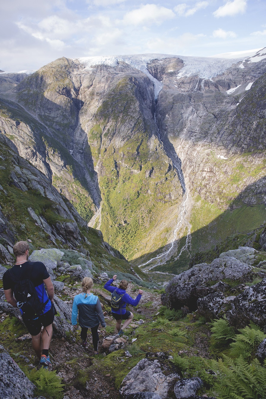 LUNDESKARET: Bratt, men framkommeleg. Foto: Line Hårklau lundeskaret_jølster_sunnfjord_