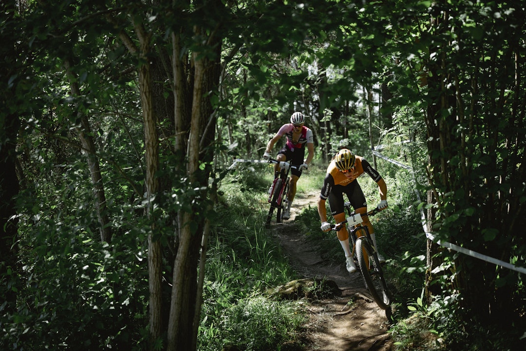 Knut Røhme (Origine Racing Division) og Sondre Rokke (Massi MTB Team). Knut Røhme (Origine Racing Division) og Sondre Rokke (Massi MTB Team).