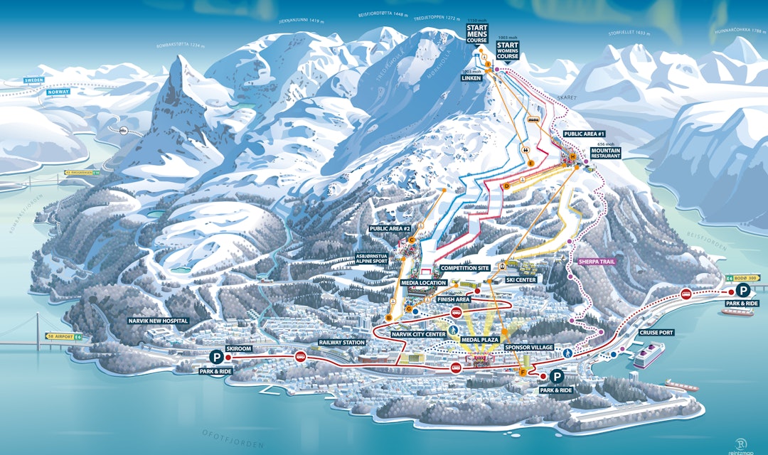 ILLUSTRASJON: Slik ser planene ut for Narvikfjellet. ILLUSTRASJON: Slik ser planene ut for Narvikfjellet.