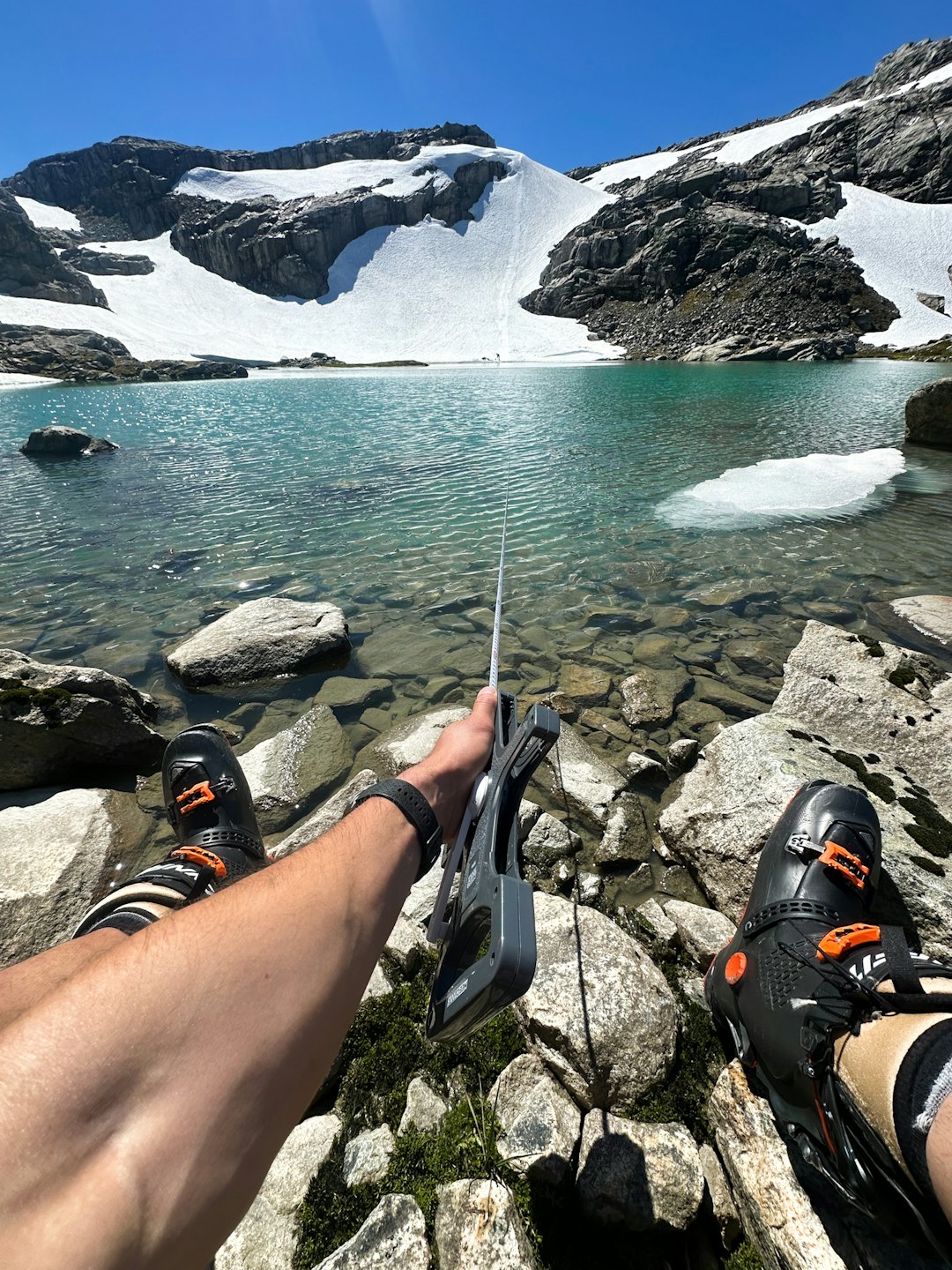 REKORD?: Lengden ble målt opp til nøyaktige 112 meter. Foto: Privat REKORD?: Lengden ble målt opp til nøyaktige 112 meter. Foto: Privat