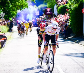 TØFFE DUELLER: Tadej Pogačar og Jonas Vingegaard har begge vært offensive i innledningen av Touren. Foto: Cor Vos TØFFE DUELLER: Tadej Pogačar og Jonas Vingegaard har begge vært offensive i innledningen av Touren. Foto: Cor Vos