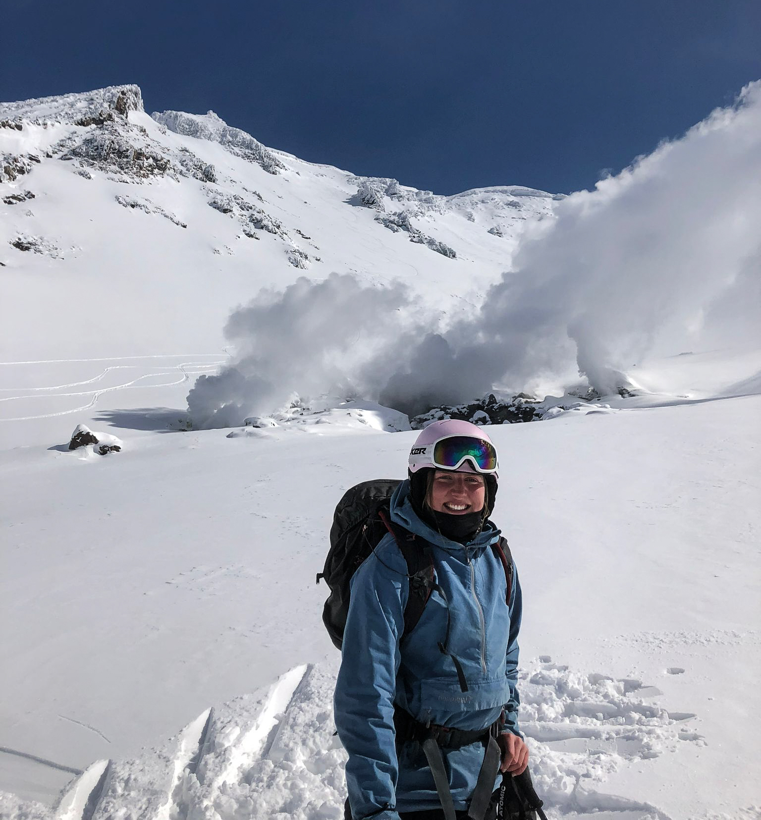 Sofie Helmine Statle i Japan på Asahi-dake