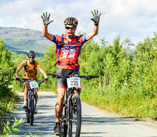 FORNØYDE DELTAKERE: Lavkarittet er et flott tilbud for syklister i Troms. Foto: Pål Jakobsen FORNØYDE DELTAKERE: Lavkarittet er et flott tilbud for syklister i Troms. Foto: Pål Jakobsen