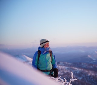 VINTER-ENTUSIASME: Noen er mer opptatt av vinter enn andre. Her er Sofie Helmine Statle i sitt ess. Sofie Helmine Statle