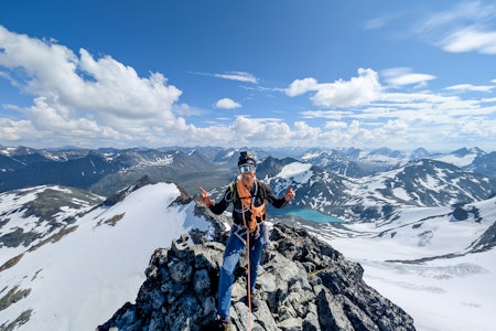REKORD: Først da Fredrik Sträng innså at han kunne klare ny rekord ble det et tema. Planen var egentlig å bruke ett helt år. Foto: Privat REKORD: Først da Fredrik Sträng innså at han kunne klare ny rekord ble det et tema. Planen var egentlig å bruke ett helt år. Foto: Privat