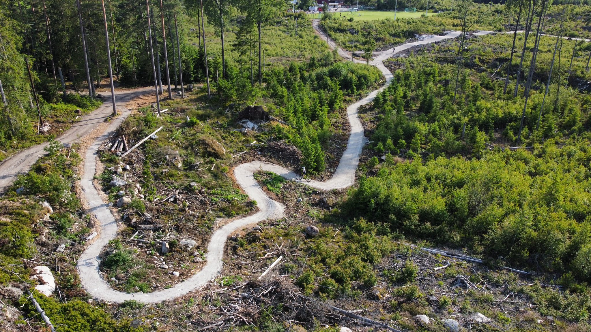 NY: Sykkelparken i Skjeberg er klar til åpning 20. september. Foto: Skjeberg CK