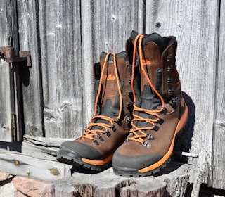DAMEMODELL: Hanwag Kalixfors SF Extra Lady GTX er en lett jaktstøvel i nubuck-lær med GORE-TEX-membran og Vibram-såle. Foto: Linda Døsen Stubsveen DAMEMODELL: Hanwag Kalixfors SF Extra Lady GTX er en lett jaktstøvel i nubuck-lær med GORE-TEX-membran og Vibram-såle. Foto: Linda Døsen Stubsveen