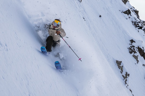 I ELEMENTET: Energien og lekenheten som gjorde Kaj Zackrisson til en publikumsfavoritt på Freeride World Tour. Foto: Jens Assur / Fjällräven I ELEMENTET: Energien og lekenheten som gjorde Kaj Zackrisson til en publikumsfavoritt på Freeride World Tour. Foto: Jens Assur / Fjällräven