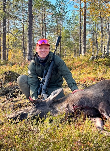 JAKTLYKKE: Med første elgfall på første forsøk blir det vanskelig å ikke jakte mer elg. Dette var en helt rå opplevelse. JAKTLYKKE: Med første elgfall på første forsøk blir det vanskelig å ikke jakte mer elg. Dette var en helt rå opplevelse.