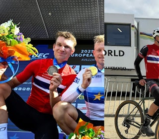 TOK MEDALJE I EM: Både Anton Stensby og Jan Olav Beitmyren leverte og tok sølv. Foto: UEC / Privat TOK MEDALJE I EM: Både Anton Stensby og Jan Olav Beitmyren leverte og tok sølv. Foto: UEC / Privat