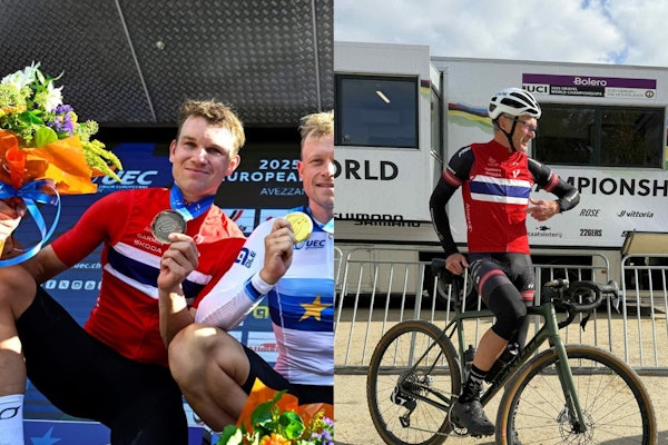 TOK MEDALJE I EM: Både Anton Stensby og Jan Olav Beitmyren leverte og tok sølv. Foto: UEC / Privat TOK MEDALJE I EM: Både Anton Stensby og Jan Olav Beitmyren leverte og tok sølv. Foto: UEC / Privat