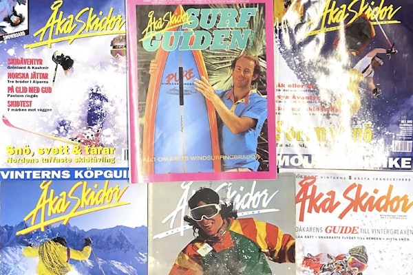 HISTORISK: Åka Skidor er verdens lengstlevende skimagasin, med over 50 år på baken.Nå etterlyser de gamle utgaver av bladene for digitalisering. Foto Åka Skidor HISTORISK: Åka Skidor er verdens lengstlevende skimagasin, med over 50 år på baken.Nå etterlyser de gamle utgaver av bladene for digitalisering. Foto Åka Skidor