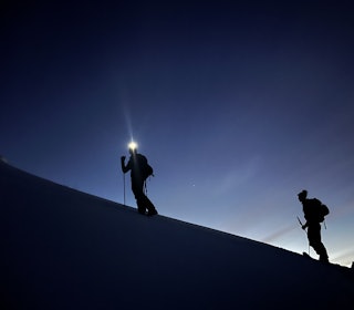 KVELDSLYS: Hodelykt pluss pudder er alltid en bra kombo. Foto: Privat KVELDSLYS: Hodelykt pluss pudder er alltid en bra kombo. Foto: Privat