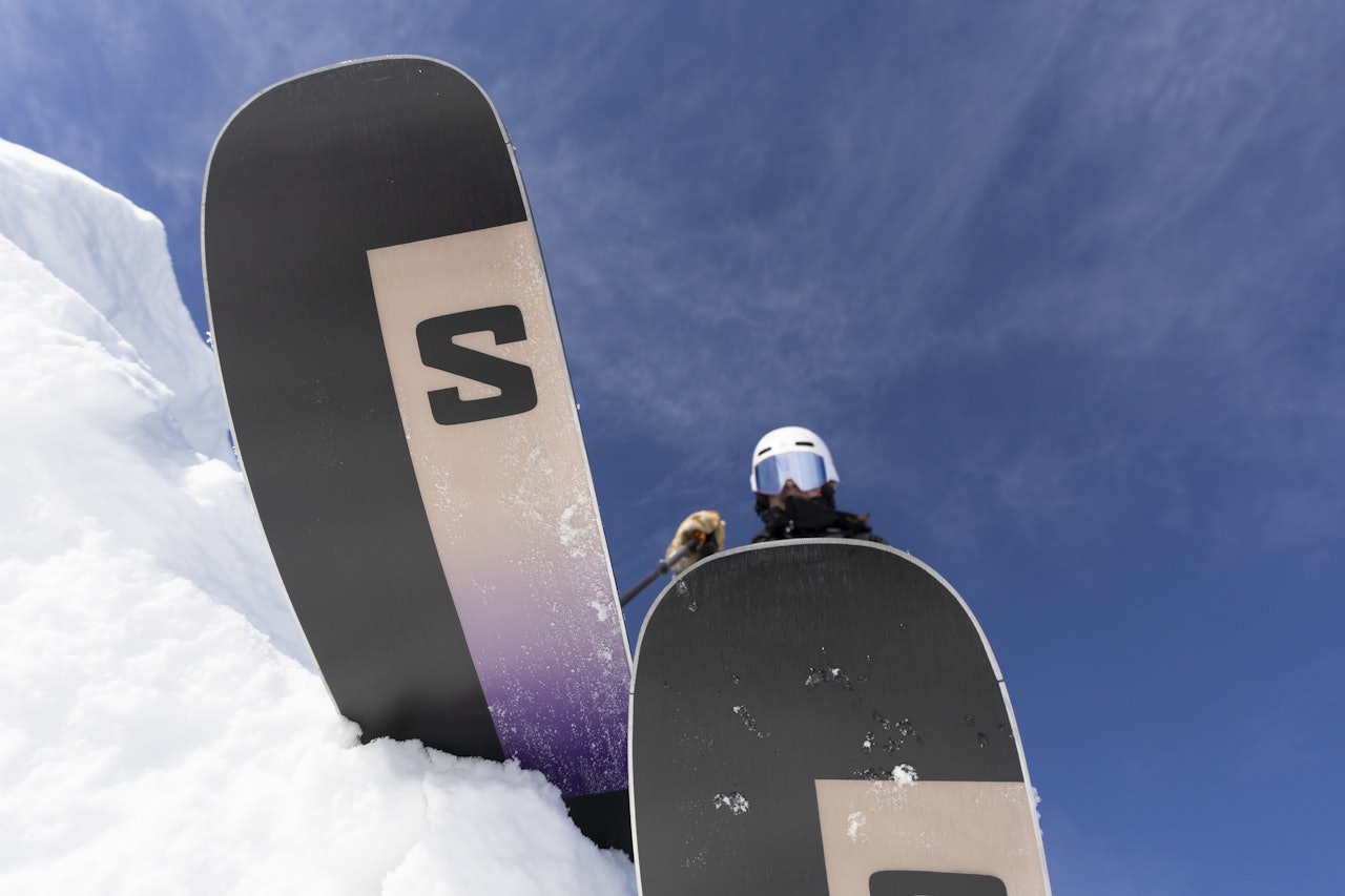 TESTING: Fra testkjøring i Hemsedal vinteren 2023. Foto: Kalle Hägglund skitupper