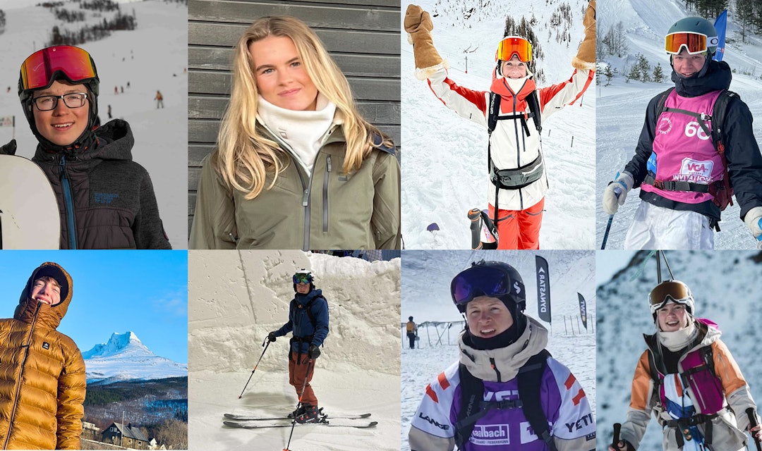 TOPP ÅTTE: Norge stiller med rekordmange utøvere til junior-VM i Kappl i januar. norske deltakere i junior-vm i frikjøring