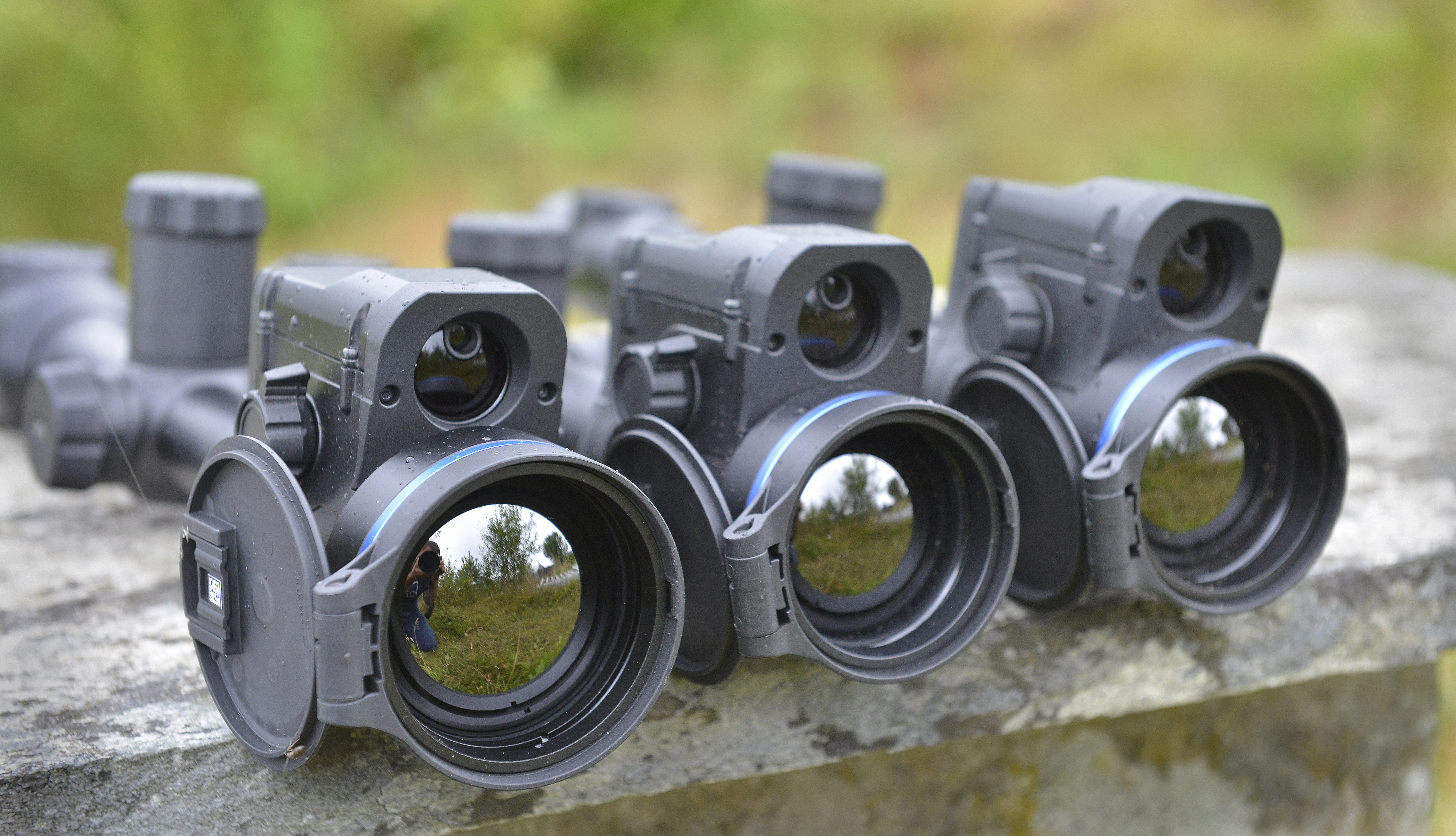 Tre termiske kikkertsikter fra Pulsar