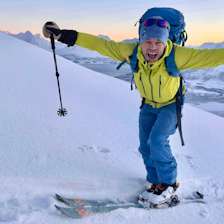TOPPTUR: Pål Jakobsen har ennå ikke landet helt etter helgas toppturer i Tromsø-regionen. Foto: Tim Dassler TOPPTUR: Pål Jakobsen har ennå ikke landet helt etter helgas toppturer i Tromsø-regionen. Foto: Tim Dassler