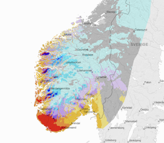 LAVTRYKKSAKTIVITET: Et værsystem utenfor Island presser vind fra sør og sørger for en god del nedbør i Sør-Norge. Skjermdum: Senorge.no LAVTRYKKSAKTIVITET: Et værsystem utenfor Island presser vind fra sør og sørger for en god del nedbør i Sør-Norge. Skjermdum: Senorge.no