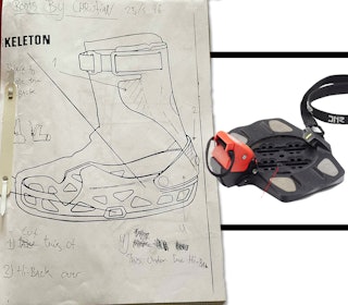 LITT NORSK: «Boots by Christian» stod det på Markers skisser i 1996, som viser hvor sentral nordmannen var i utviklingen av DNR-systemet. Foto Christian Thoresen LITT NORSK: «Boots by Christian» stod det på Markers skisser i 1996, som viser hvor sentral nordmannen var i utviklingen av DNR-systemet. Foto Christian Thoresen