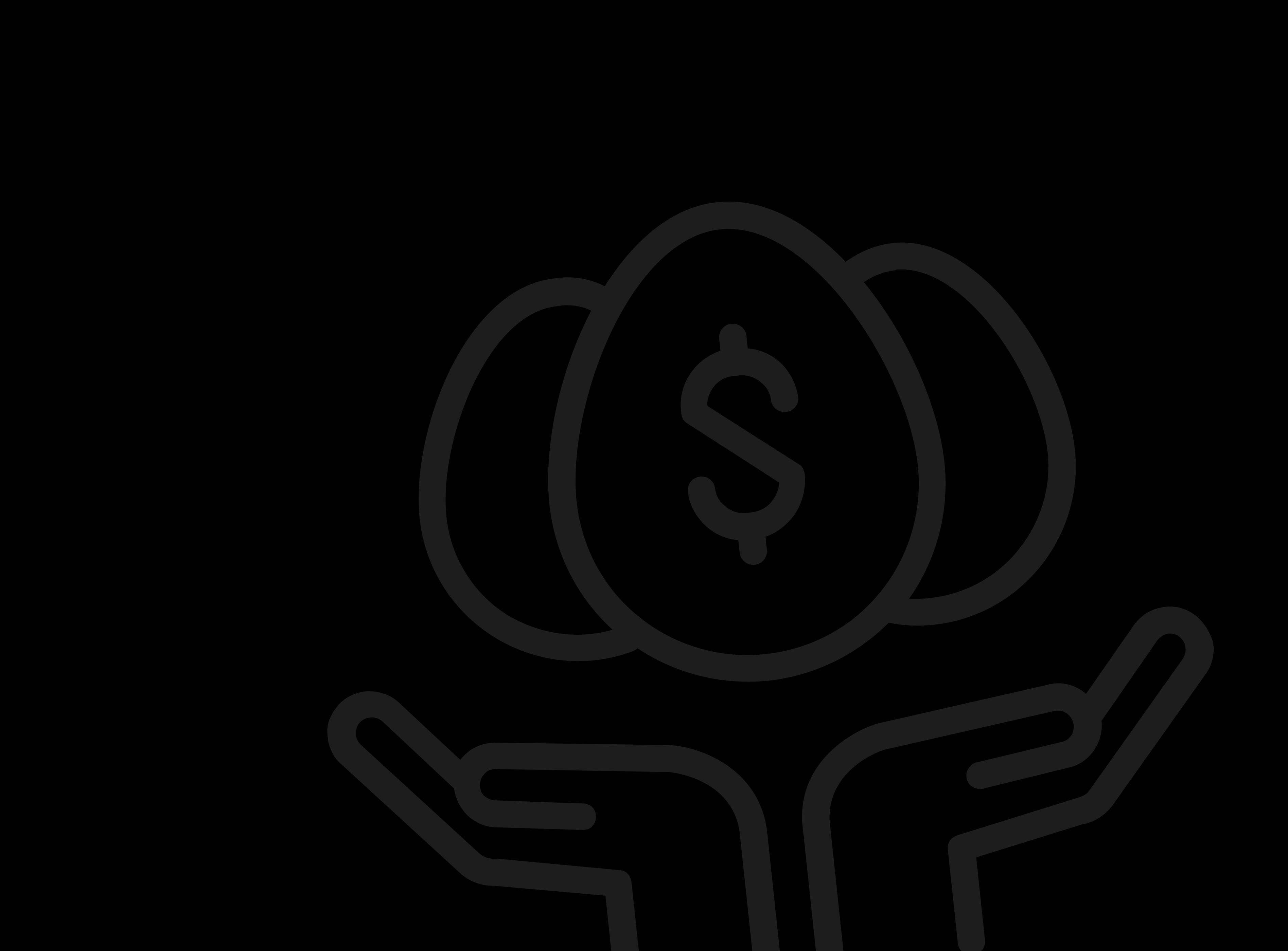 Hands giving money
