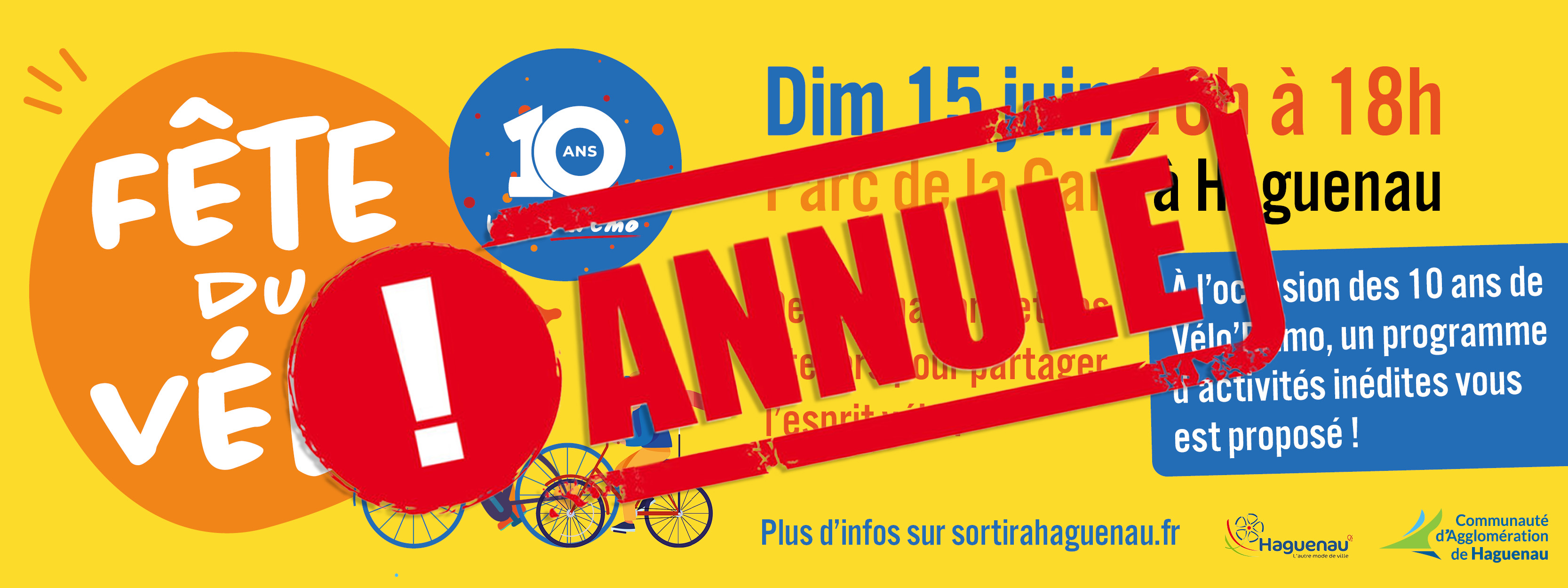 fête du vélo annulée