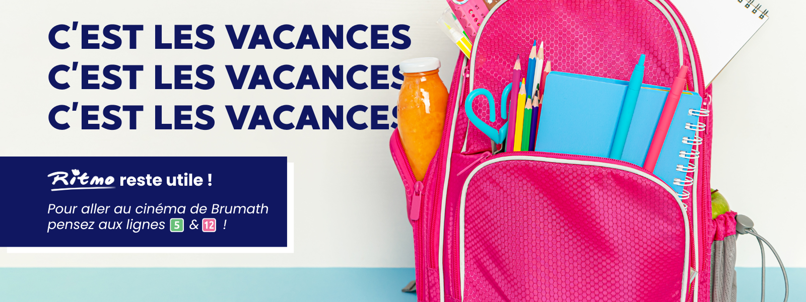 Pour aller au cinema à Brumath, utilisez la ligne 5 ou 12