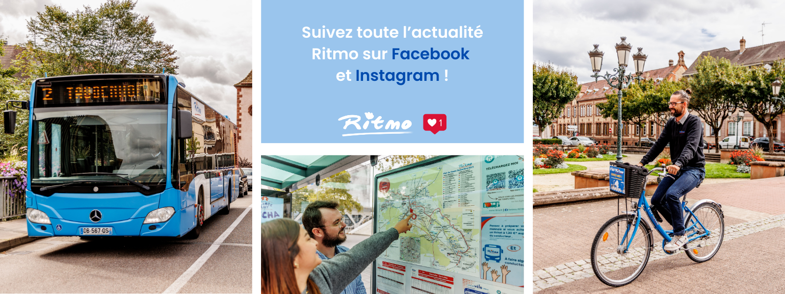 Suivez l'actualité sur Facebook et Instagram