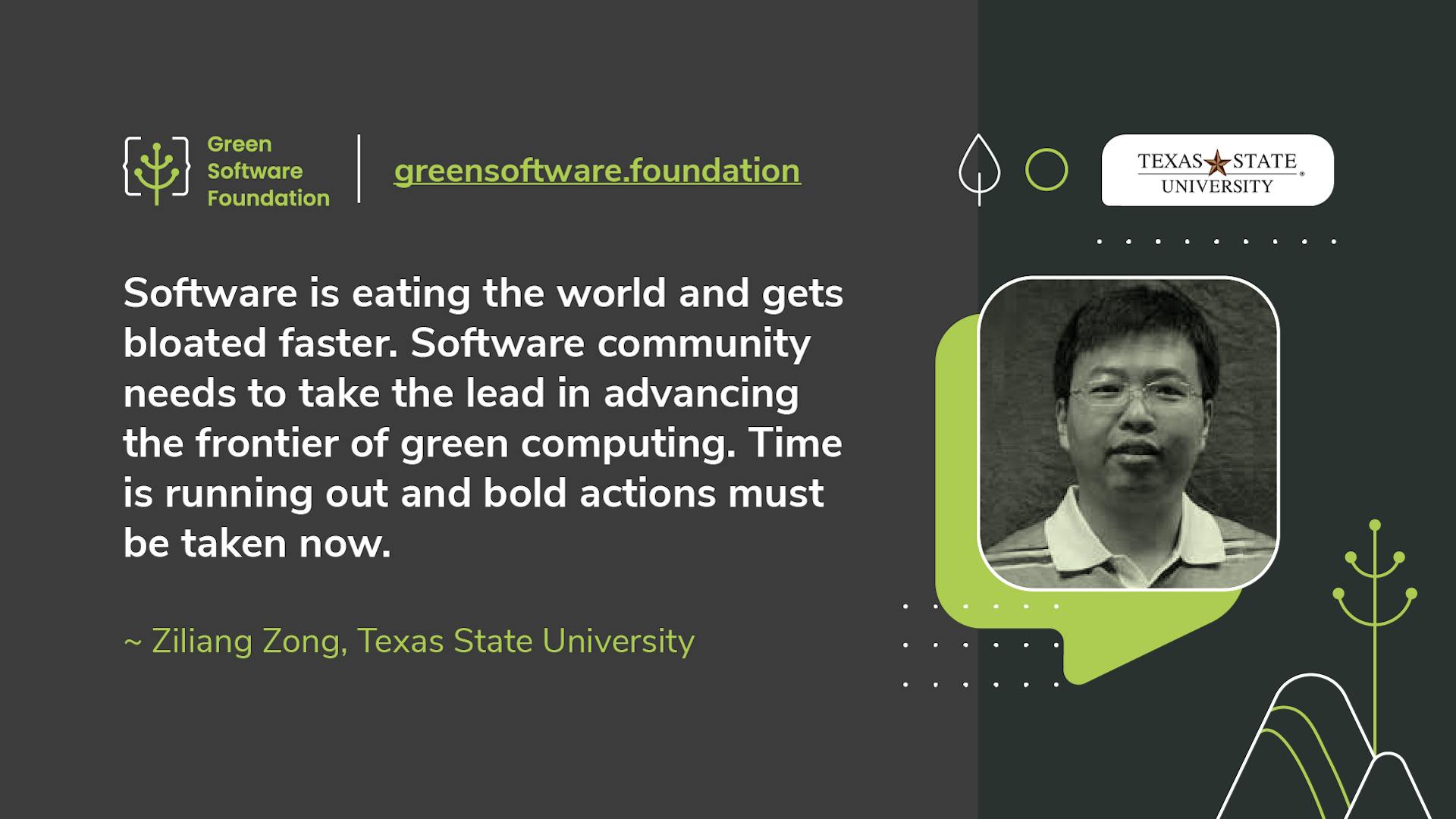 Meet GSF Org Leads: Ziliang Zong of Texas State University