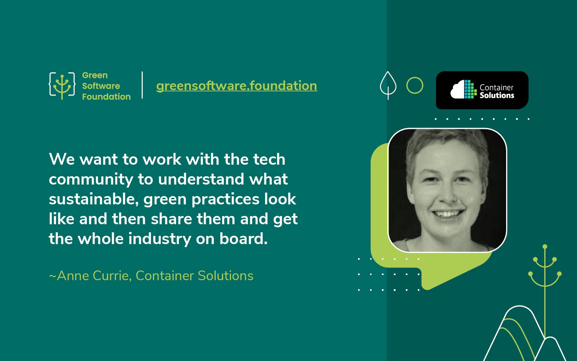 Meet GSF Org Leads: Anne Currie of Container Solutions