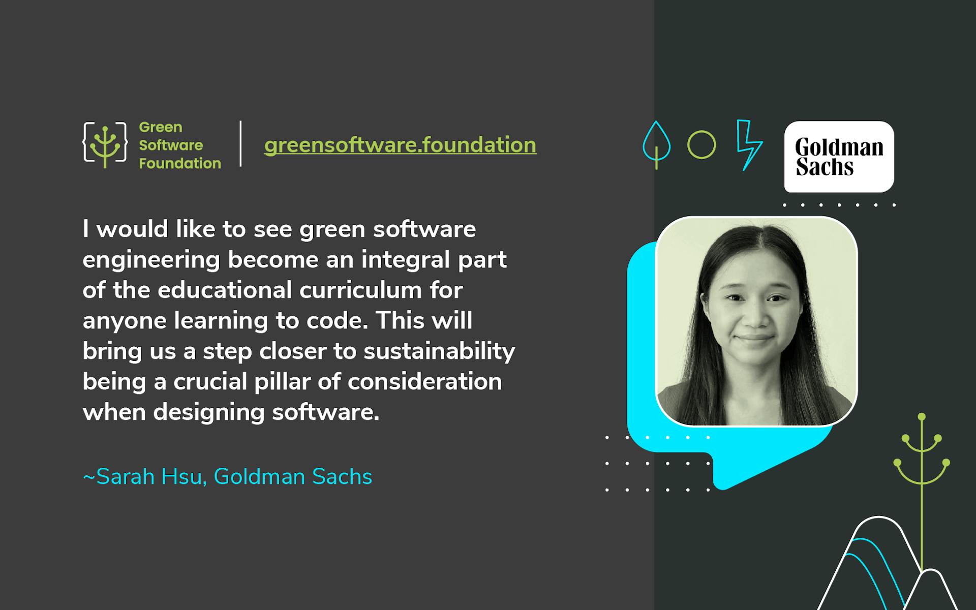 Meet GSF Organisational Leads: Sarah Hsu of Goldman Sachs