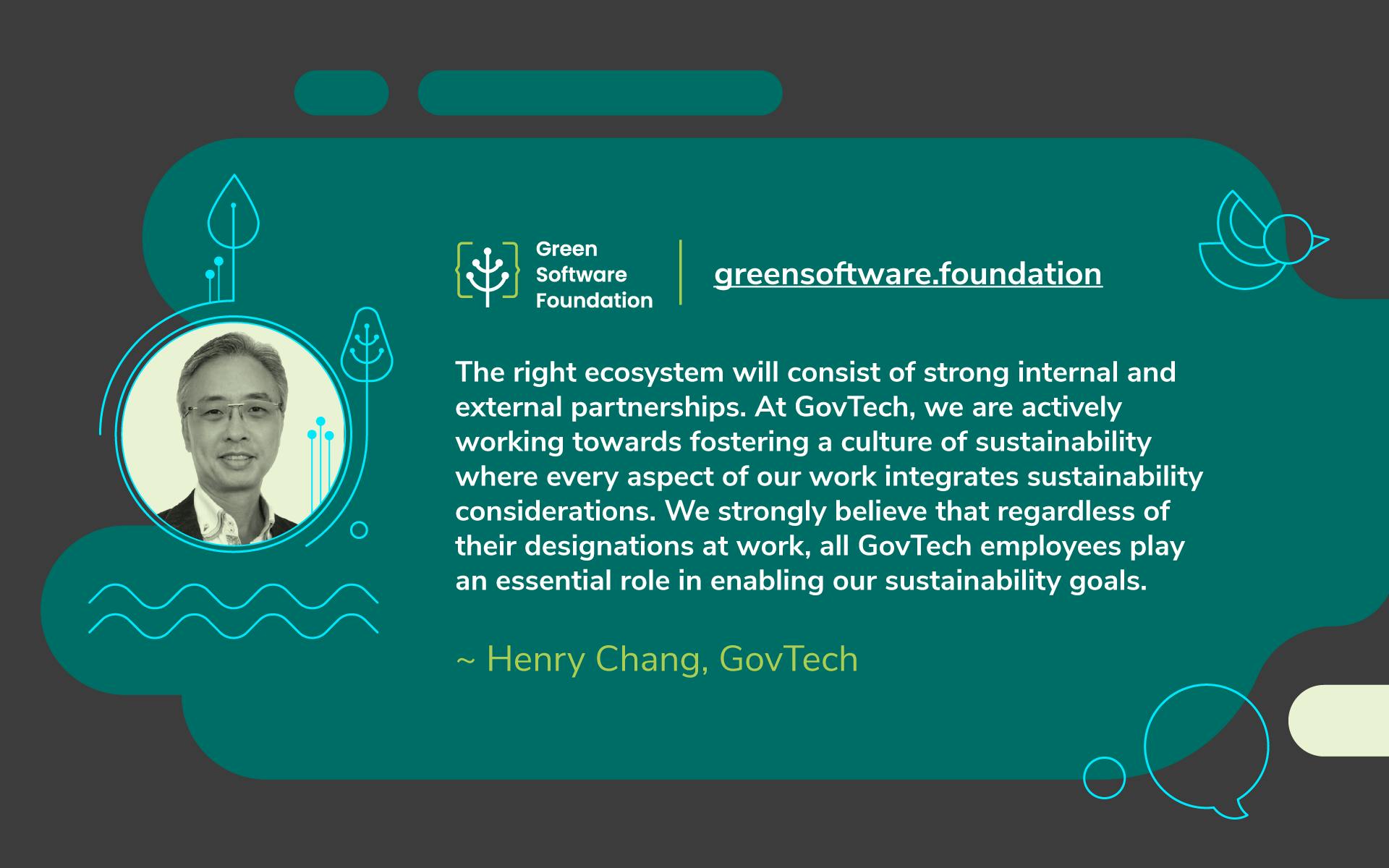 Creating a Digital Sustainability Ecosystem - Meet Henry Chang of GovTech Singapore