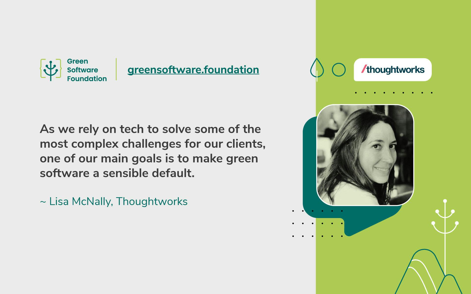 Open Source Tooling at the Core of Innovation - Meet Lisa McNally, Head of Sustainability Solutions at Thoughtworks