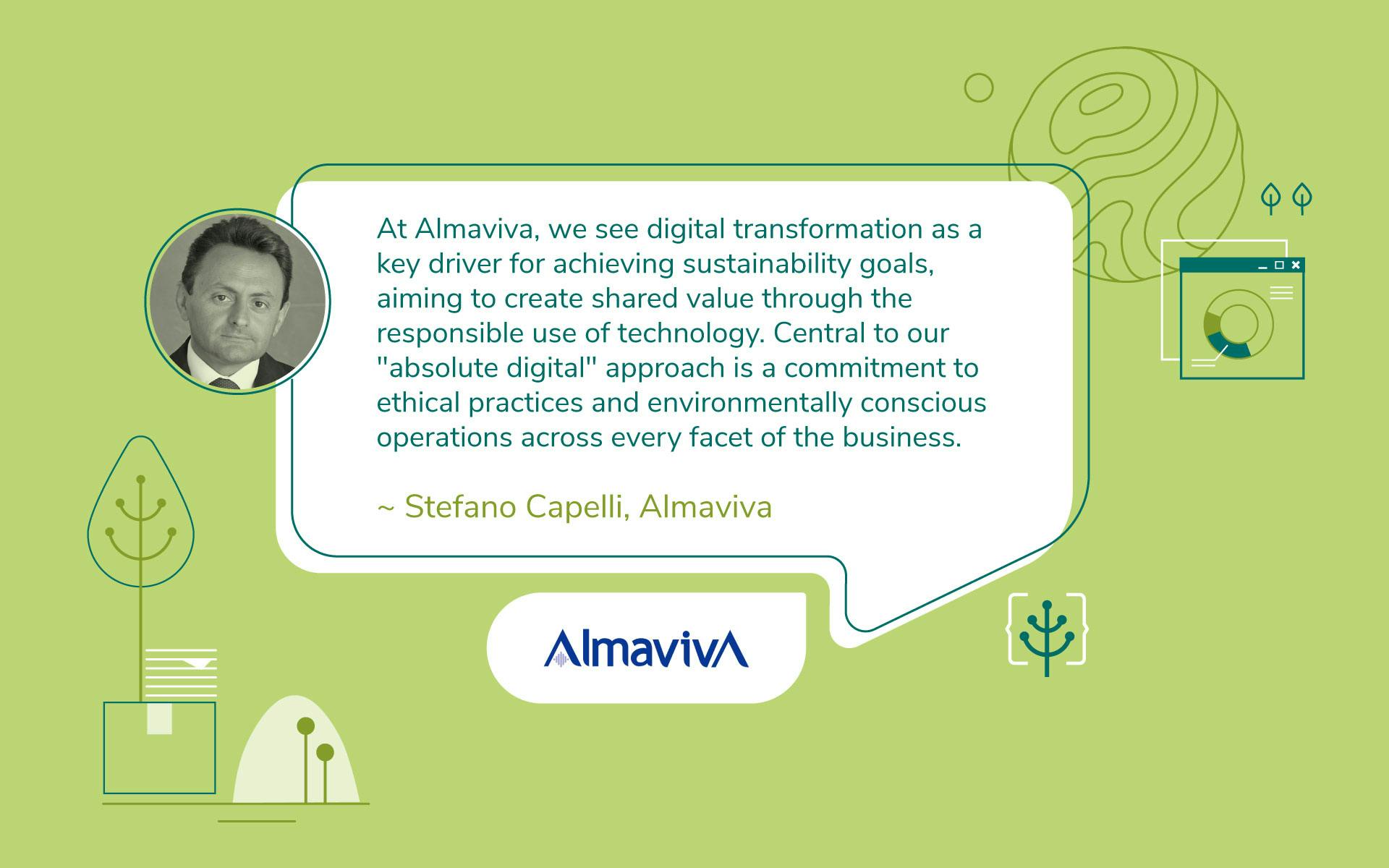 Supporting Sustainability Goals Through Technological Expertise and Innovation—Meet Stefano Capelli of Almaviva