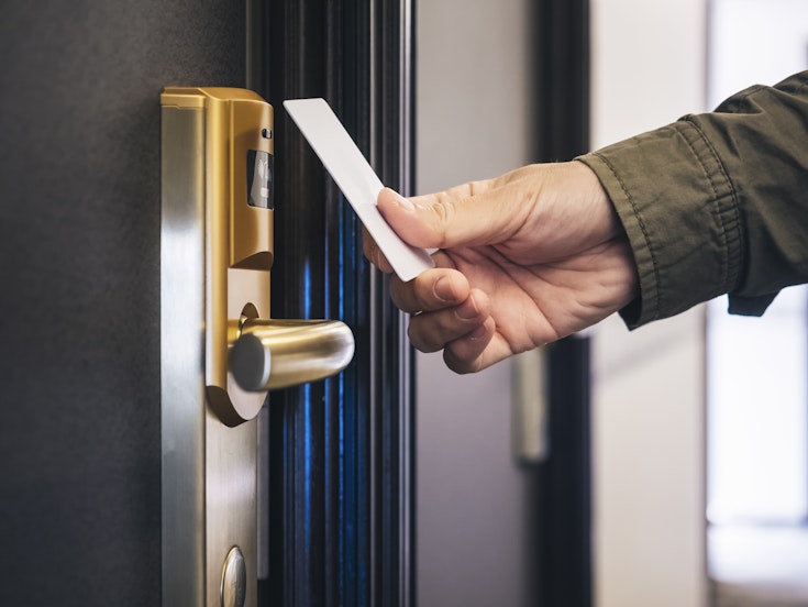 Schlüsselkarte für ein Hotelzimmer