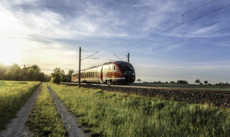 Un train en mouvement