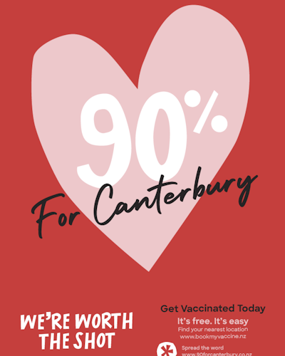 90% For Canterbury Heart Posters Preview