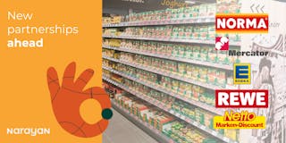 Rewe, Norma, Merkator, Edeka, Netto, Narayan Foods