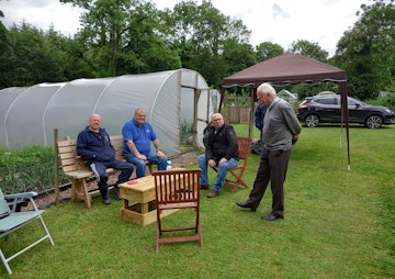 Mens Shed Members at Tullygarley Alloments