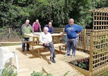 Brookville and Mens Shed Members at Tullygarley Allotments
