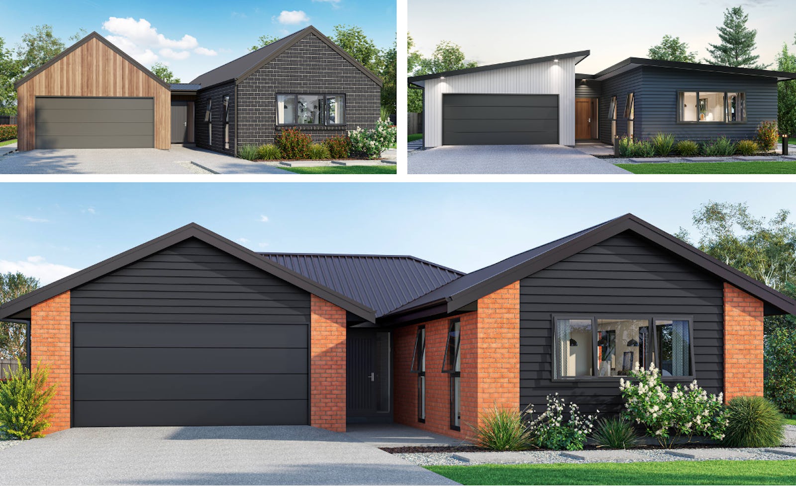 Are you going for a modern look, clean lines, or timeless elegance? Change the cladding, the roofline, and exterior colours and you will be presented with a completely different home, that is unique to you and your family. 